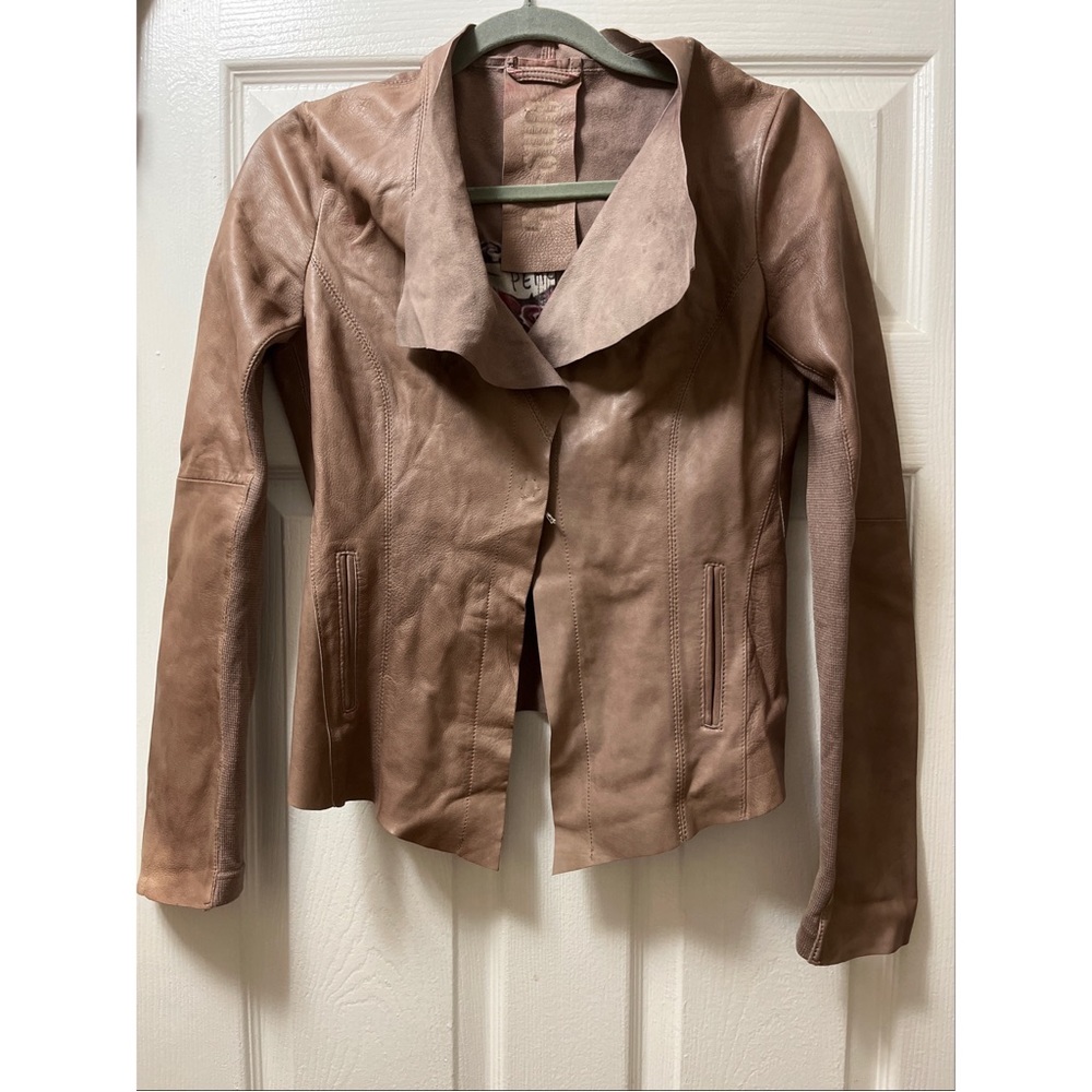 GMS-75 leather lamb skin Moto jacket